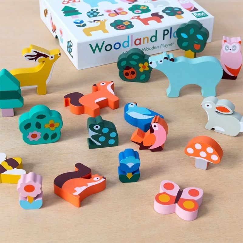 Spielset Waldtiere aus Holz