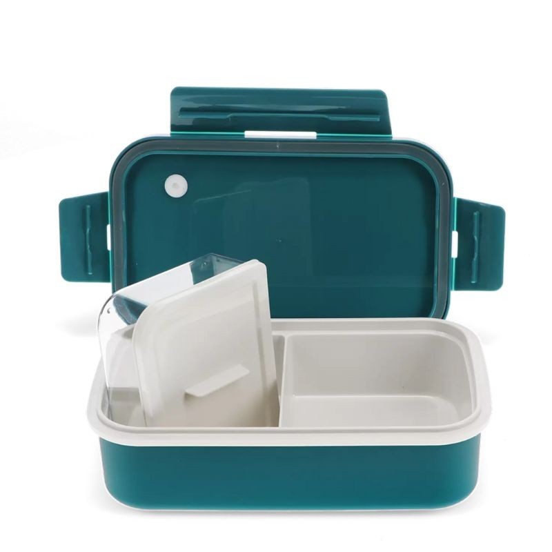 Lunchbox mit herausnehmbarem Fach blau