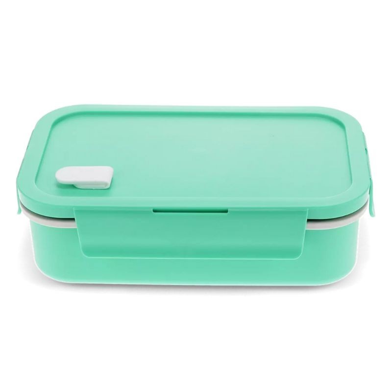 Lunchbox mit herausnehmbarem Fach türkis