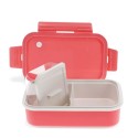 Lunchbox mit herausnehmbarem Fach pink