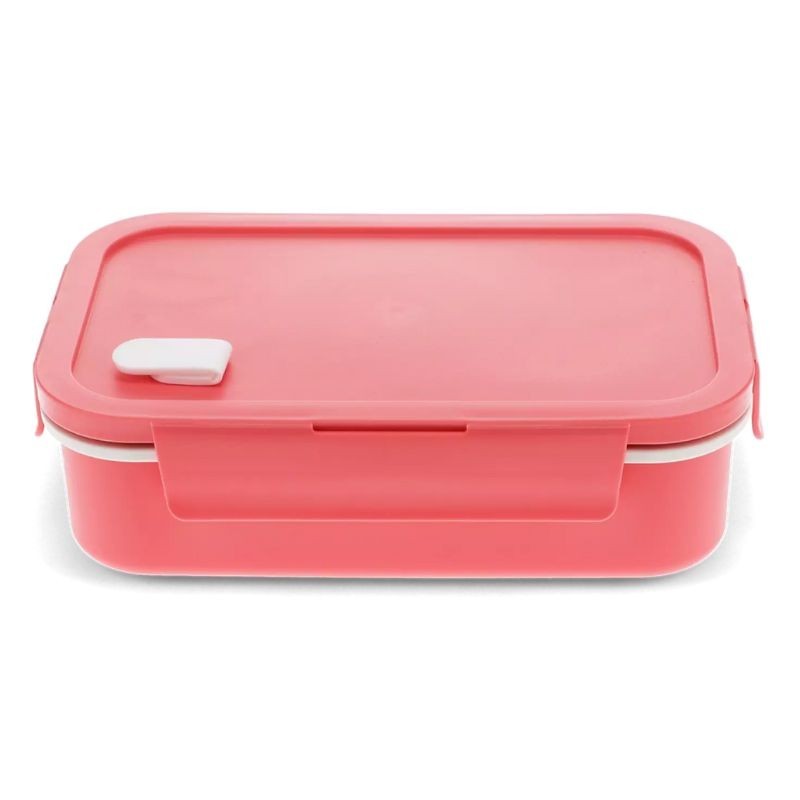 Lunchbox mit herausnehmbarem Fach pink