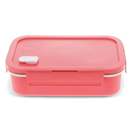 Lunchbox mit herausnehmbarem Fach pink