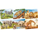 Puzzle Afrikanische Tiere Mini