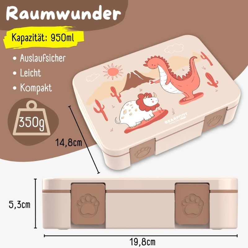 Znünibox Bearfoot Compact Dinosaurier gross