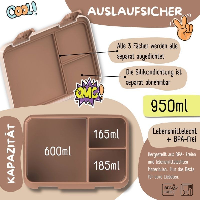Znünibox Bearfoot Compact Dinosaurier gross