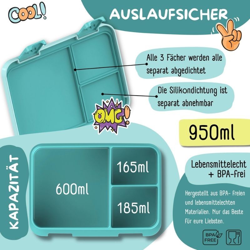 Znünibox Bearfoot Compact Schildkröte gross