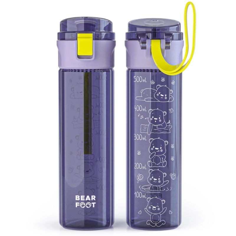 Trinkflasche Bearfoot lila 500ml
