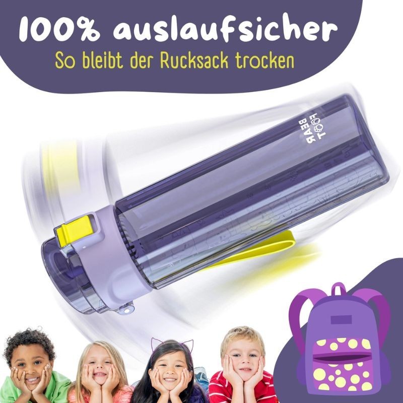 Trinkflasche Bearfoot lila 500ml