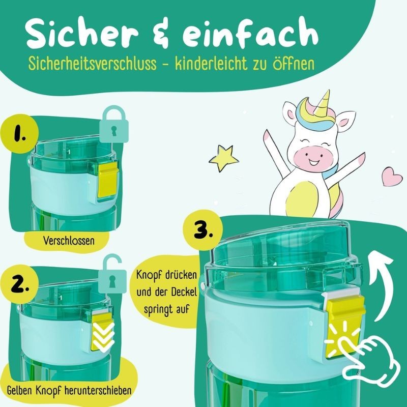 Trinkflasche Bearfoot mint 500ml