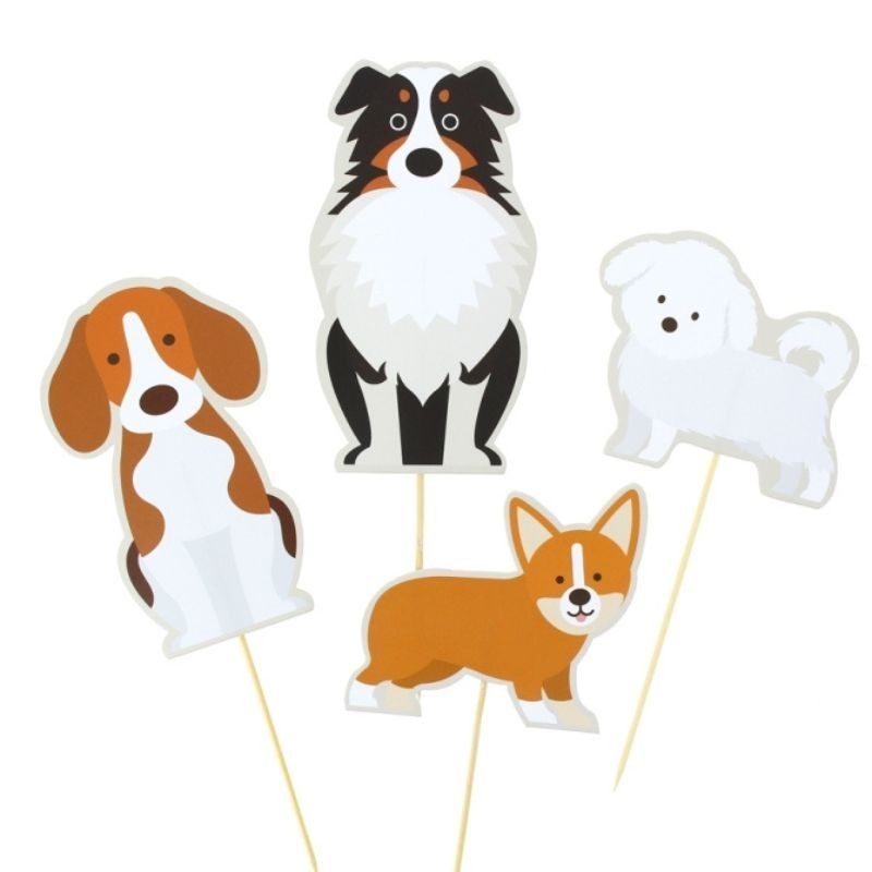 Kuchendeko Cake Topper Hunde