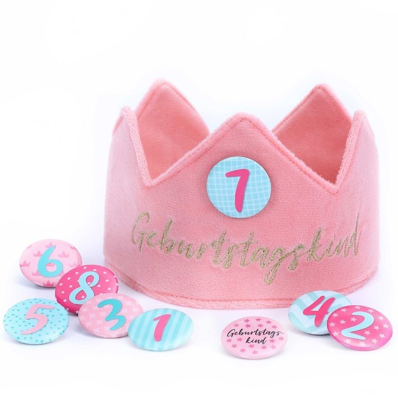 Geburtstagskrone rosa