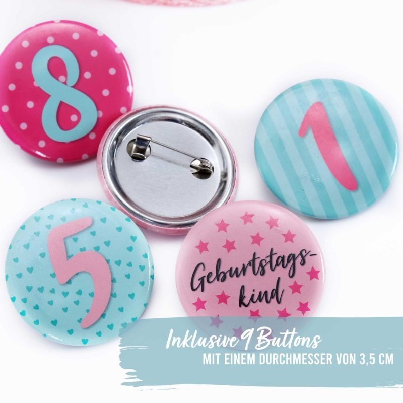 Geburtstagskrone rosa