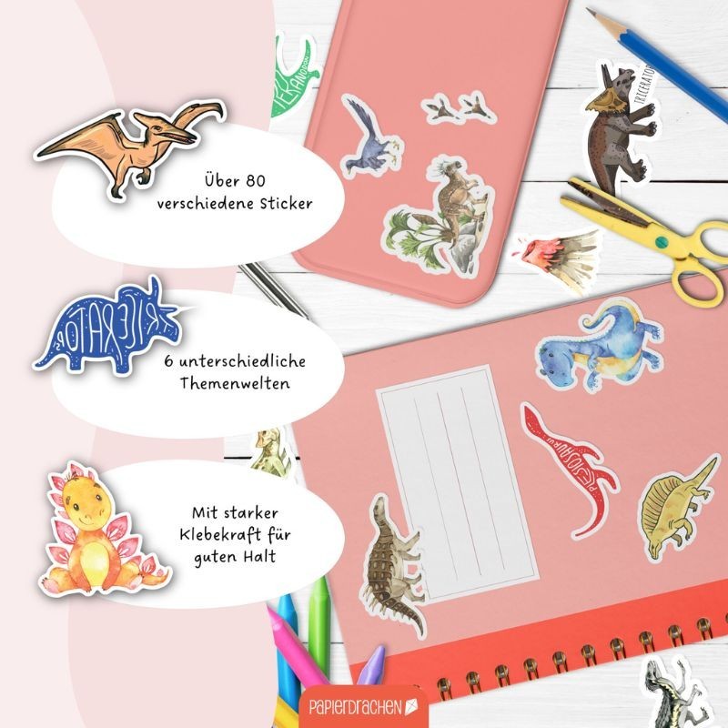 Sticker Set Dinosaurier