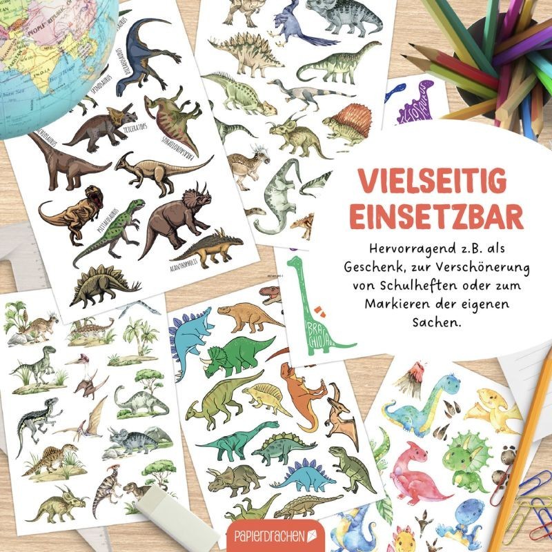 Sticker Set Dinosaurier