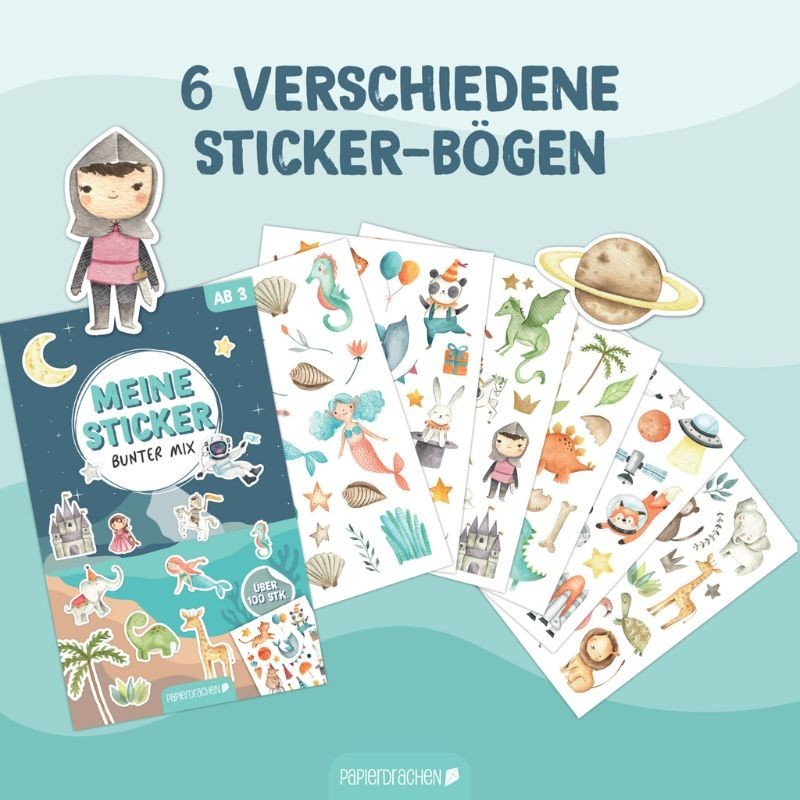 Sticker Set Bunter Mix