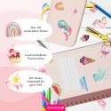 Sticker Set Einhorn, Prinzessin & Meerjungfrau