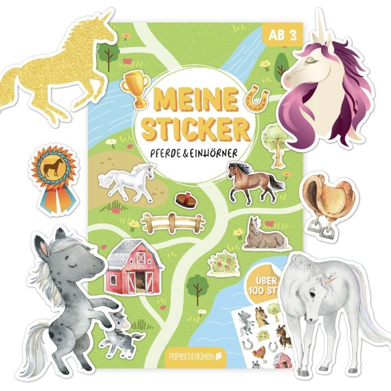 Sticker Set Pferde & Einhörner