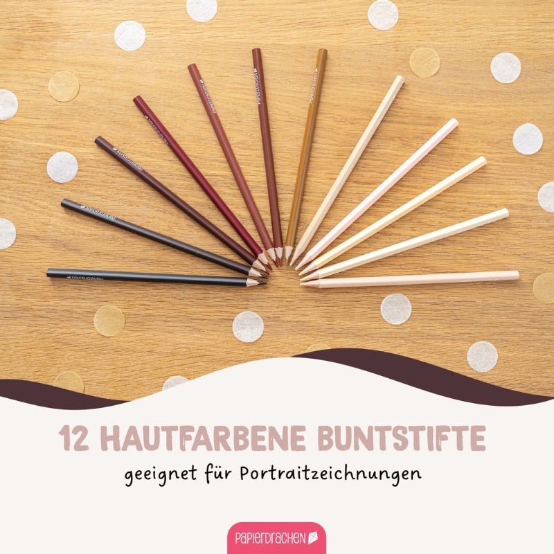 Farbstifte Set Hautfarben