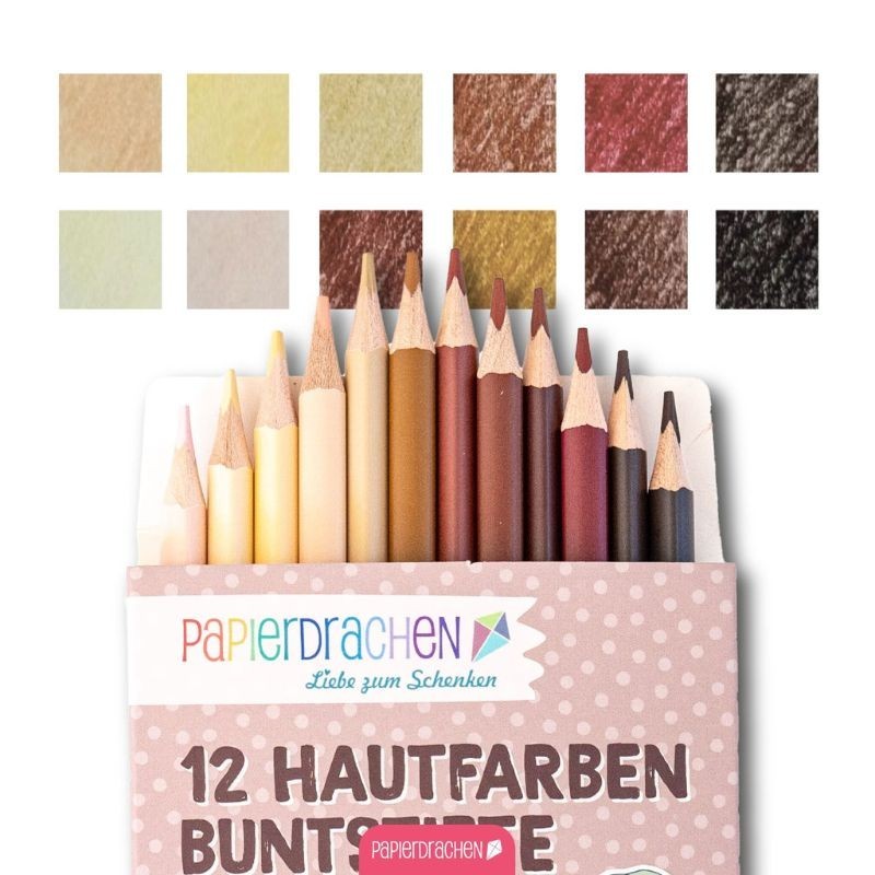 Farbstifte Set Hautfarben