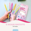 Farbstifte Set Bicolor pastell