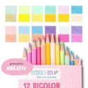 Farbstifte Set Bicolor pastell