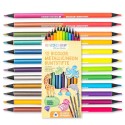 Farbstifte Set Bicolor metallic & neon
