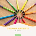 Farbstifte Set Bicolor metallic & neon