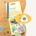 Farbstifte Set Bicolor metallic & neon