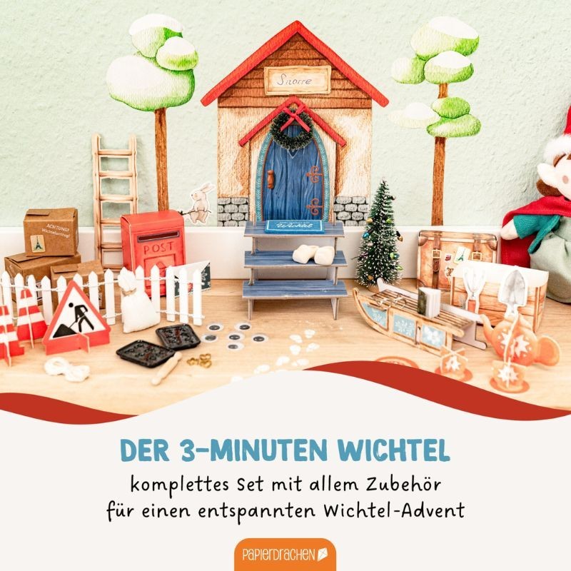 Wichtel Bastelset mit Wichteltür