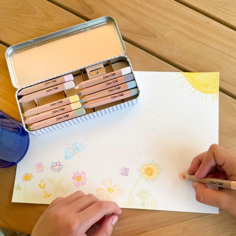 Aquarell Farbstifte pastell