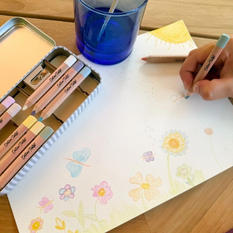 Aquarell Farbstifte pastell