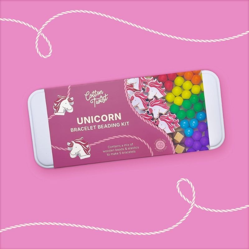 Holzperlen Set Einhorn
