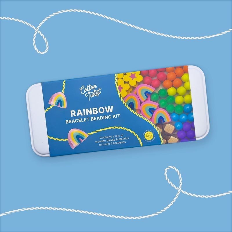 Holzperlen Set Regenbogen