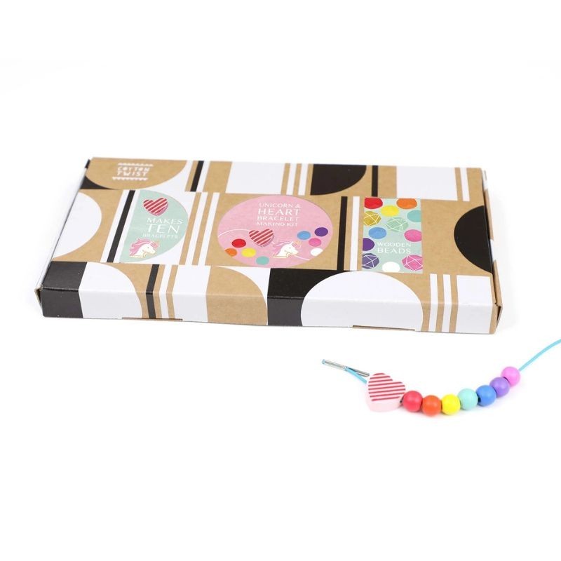 Holzperlen Set Einhorn & Herz