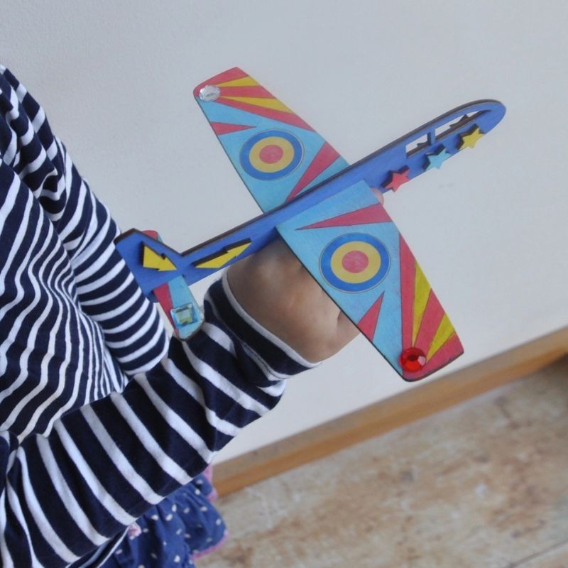 Bastelset Flugzeug Wurfgleiter
