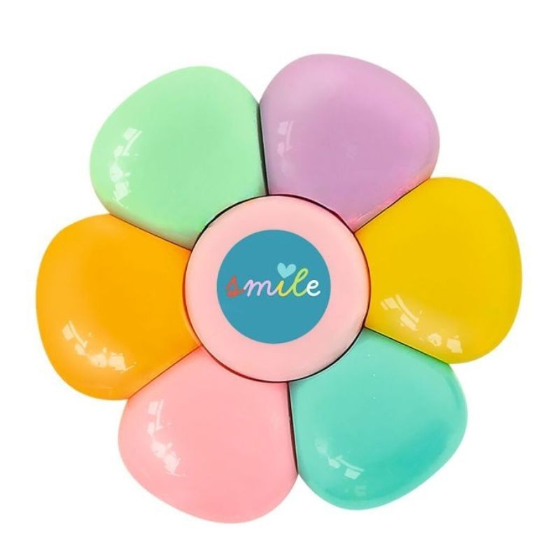 Textmarker Stern oder Blume