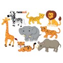 Wasserfeste Sticker Tiere Afrikas von Tweebug