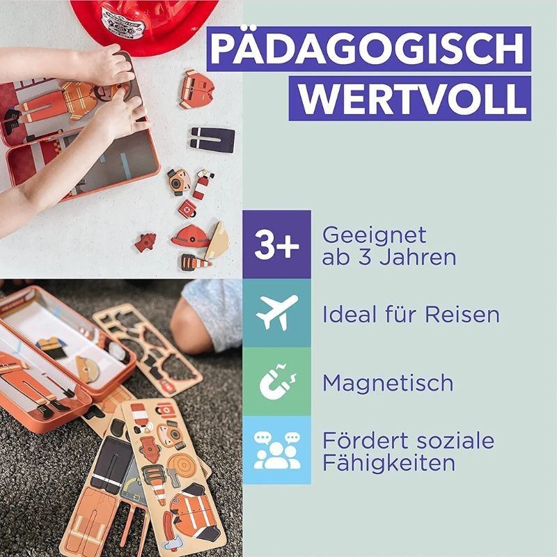 Magnetspiel Feuerwehrmann von mierEdu