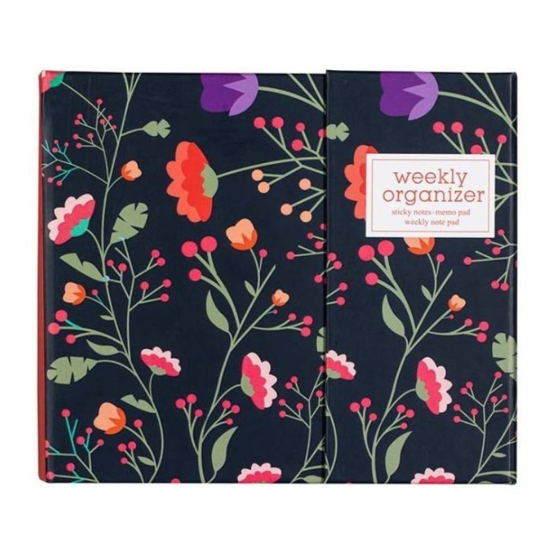 Wochenplaner Blumen mit Sticky Notes