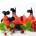 Bento Food Picks Piekser Katzen schwarz