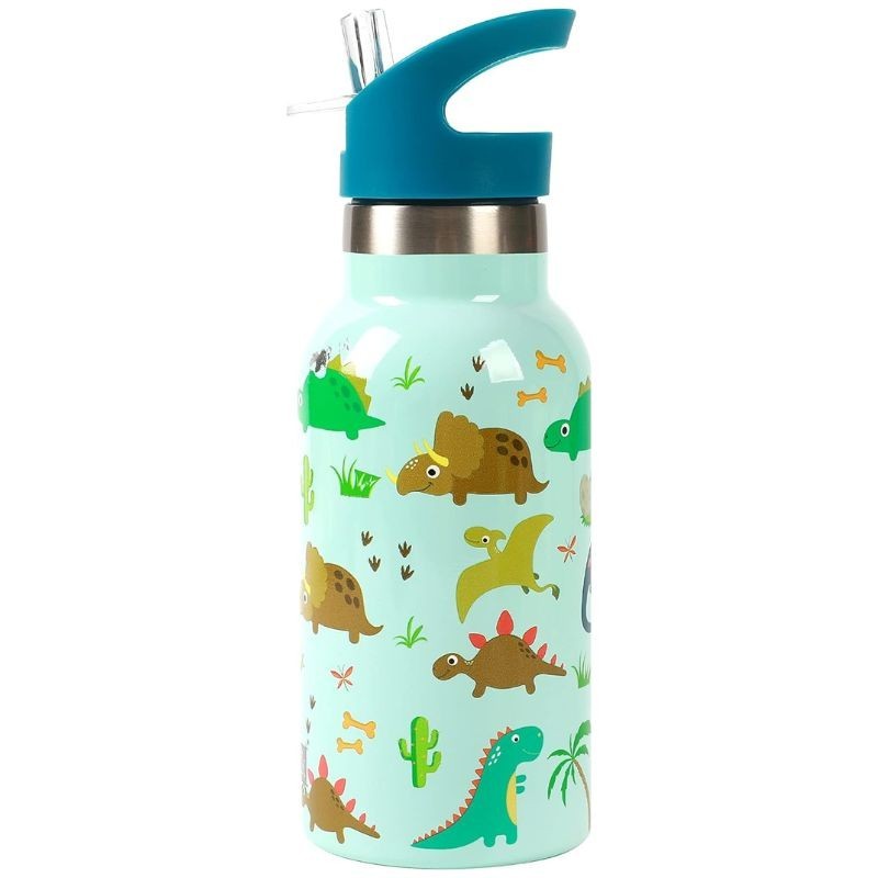 Trinkflasche Edelstahl Dinosaurier