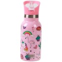 Trinkflasche Edelstahl Einhorn rosa
