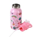 Trinkflasche Edelstahl Einhorn rosa