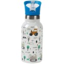 Trinkflasche Edelstahl Fahrzeuge blau