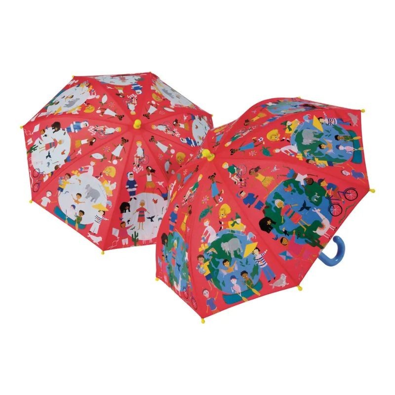 Regenschirm One World farbwechselnd