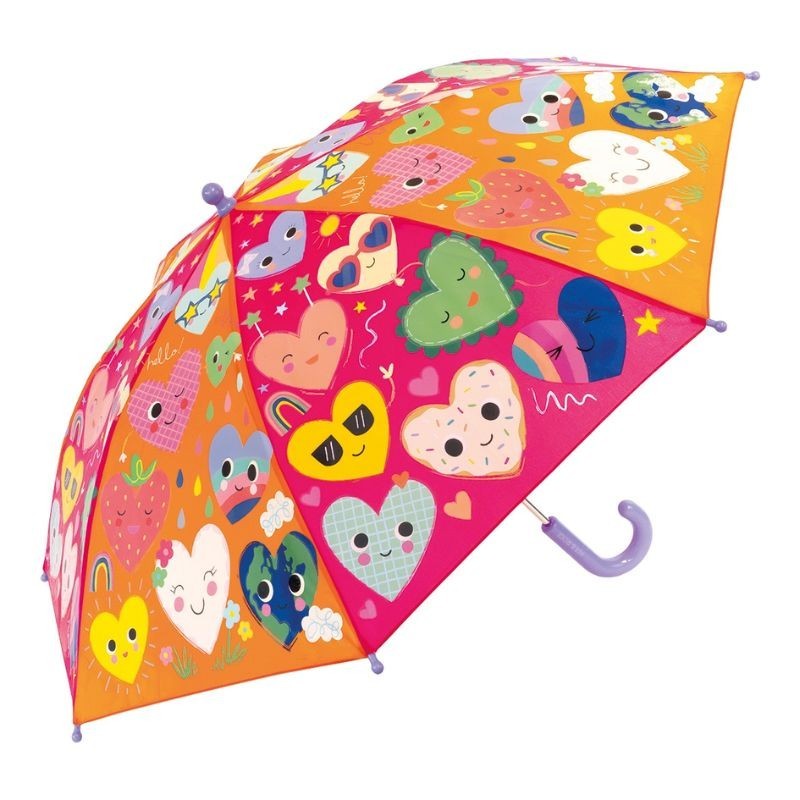 Regenschirm farbwechselnd Herzen