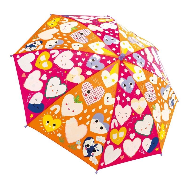 Regenschirm farbwechselnd Herzen