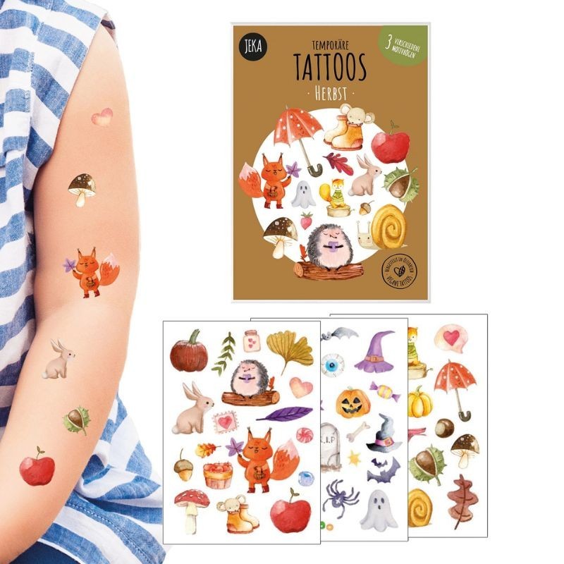 Kindertattoo Set Herbst