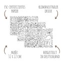 Tischsets Dinosaurier zum Ausmalen