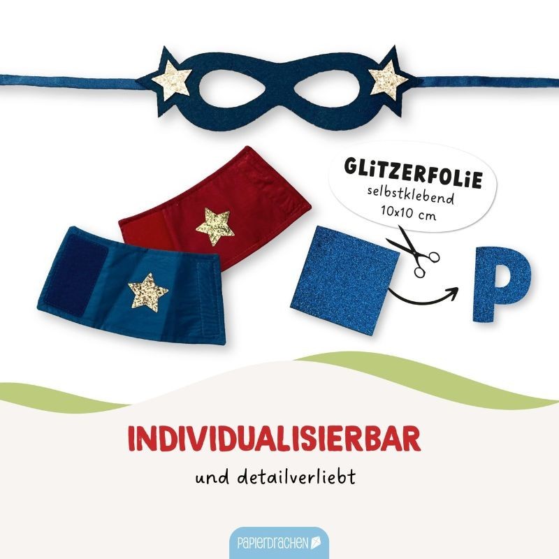 Superhelden Kostüm Set Stern